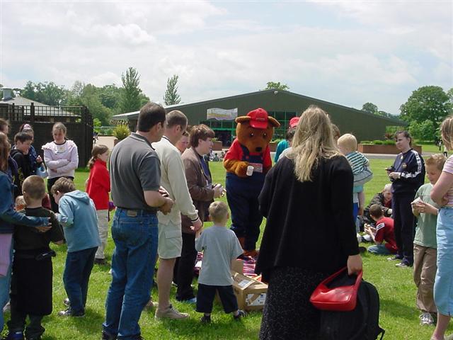 Meeting the Crealy Bear